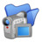 Folder blue videos Icon